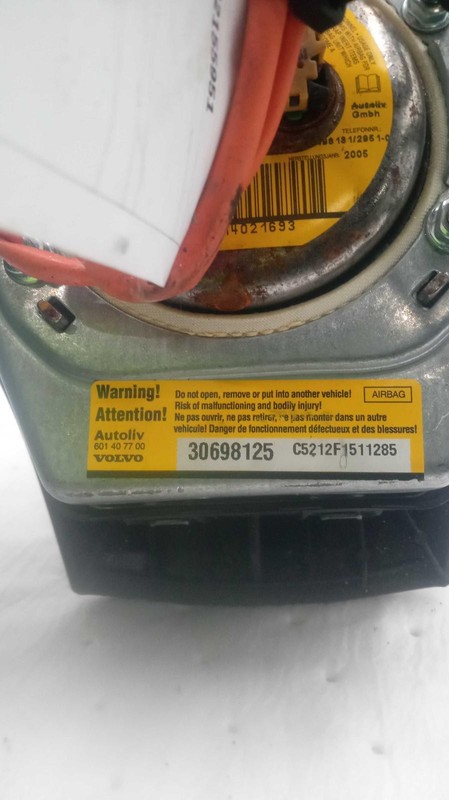 2006 Volvo 40 Series Steering Wheel Air Bag - Used, 250K Miles, OEM Part