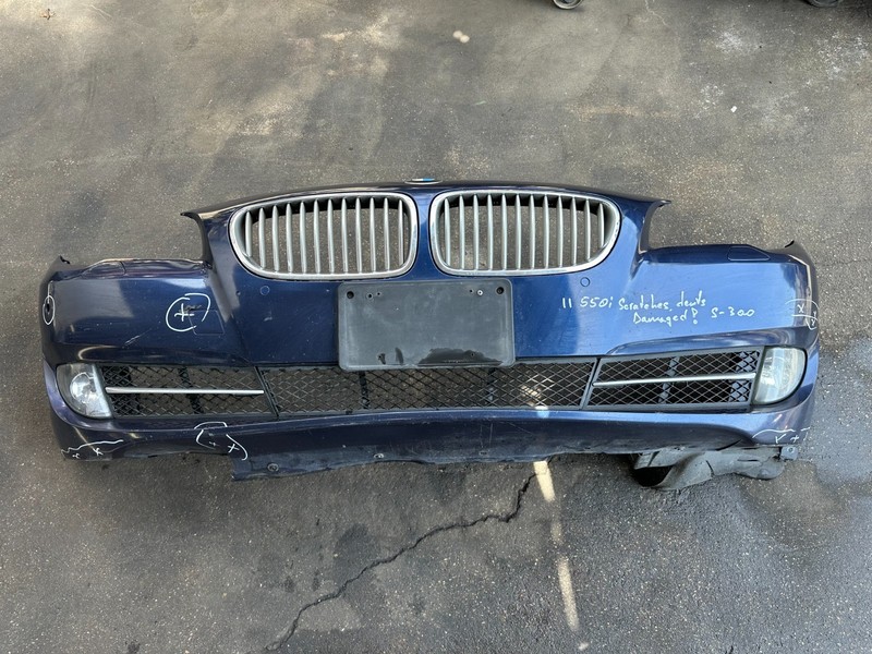 11-13 BMW F10 528I 535I FRONT BUMPER COVER Blue A76 OEM