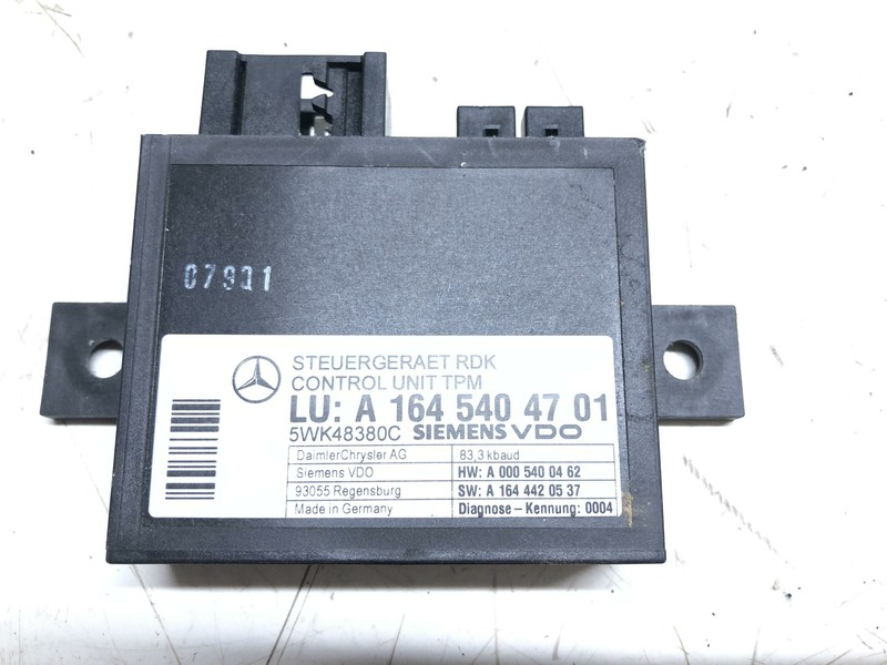 Mercedes Benz GL Class Tire Pressure Control Unit 2006 2009 A1645404701 OEM