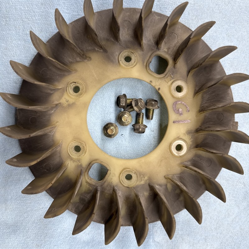Vintage Yamaha G1Two Stroke Golf Cart Motor Flywheel Cooling Fan