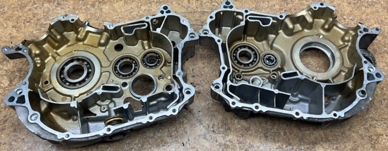 2009 Yamaha XV250 V Star Engine Motor Case Cover Casing Both Sides XV 250