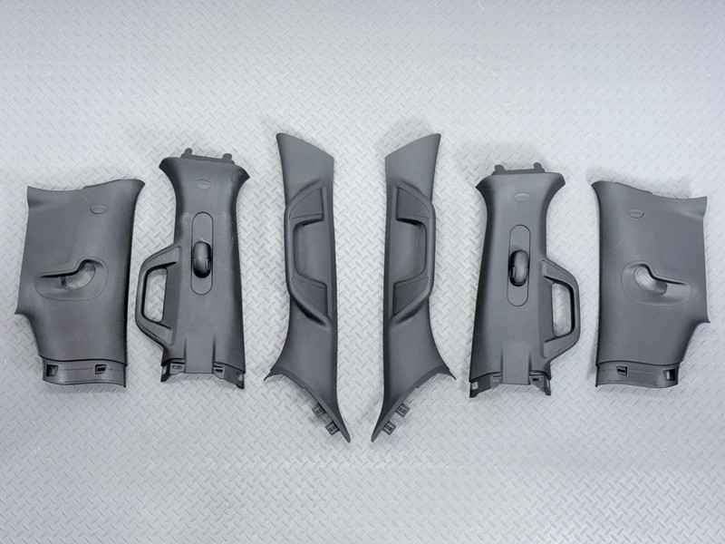 ✅ 2019-2026 RAM 1500 5th OEM A-B-C-PILLAR UPPER MOLDING SET Black TRIM PANEL 34K