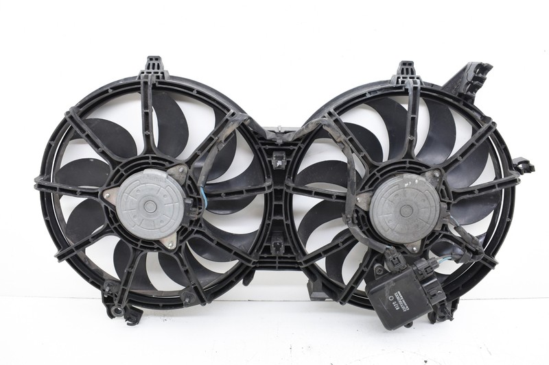 2009 NISSAN 370Z RADIATOR FAN SHROUD COOLING FANS ASSEMBLY OEM DAMAGE KW41