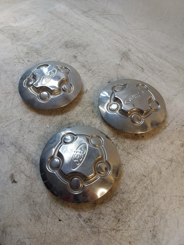 set 3 Ford Ranger or Crown Victoria center cap, 1998-2011 oem
