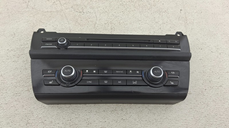 11-16 BMW F10 535i 550i 528i HEATER A/C CONTROL PANEL AUDIO CLIMATE TEMP CD OEM