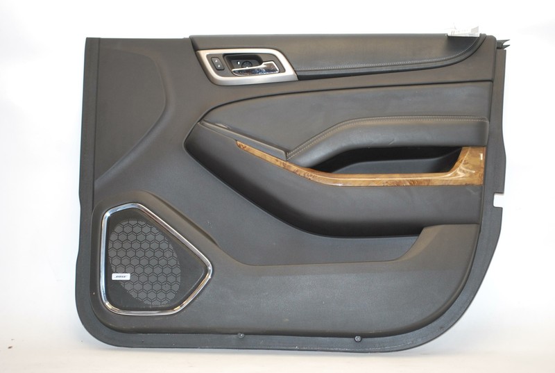 2015-2020 GMC YUKON XL 1500 FRONT RIGHT SIDE INTERIOR DOOR PANEL TRIM BLACK OEM