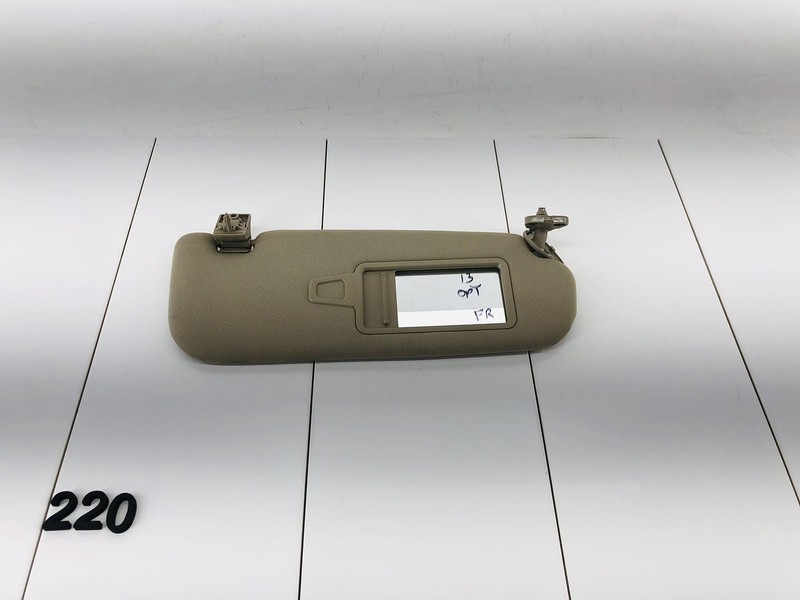 11-16 KIA OPTIMA FRONT RIGHT PASSENGER SIDE HEADLINER SUN VISOR SHADE OEM