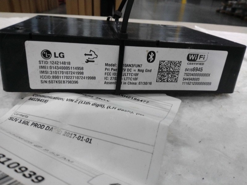 2017 GMC Acadia Telematics Interface Module OEM Used 115k Miles Red