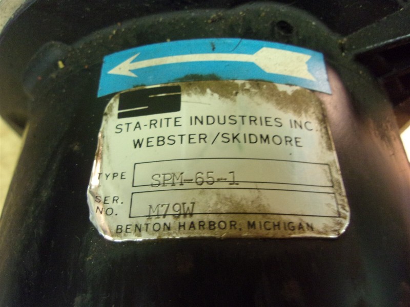 Sta-Rite Industries SPN-65-1 1-Phase 1725 RPM Motor *FREE SHIPPING*