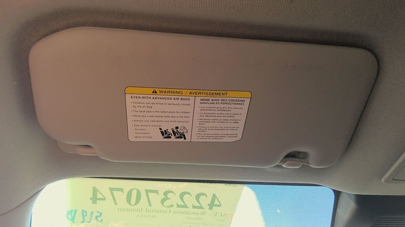 Sun Visor NISSAN SENTRA Left 20 21 22 23 24