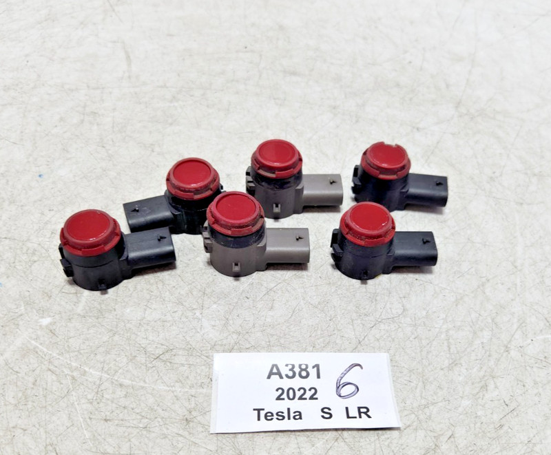 ✅ 21-25 OEM Tesla Model S X Front Parking PDC Ultrasonic Sensor Red PPMR