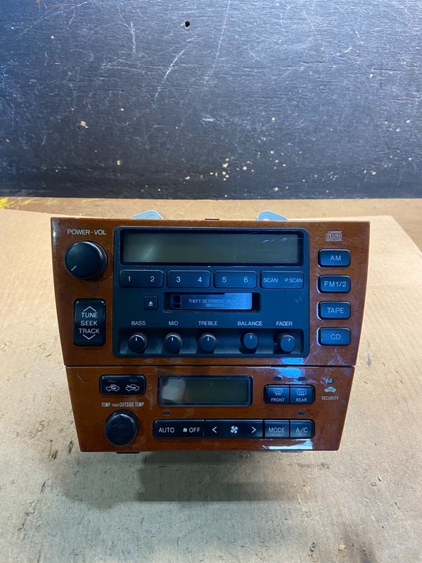 2000 2001 Lexus Es300 Radio Receiver Tape Climate Control A/C OEM z8710 DG