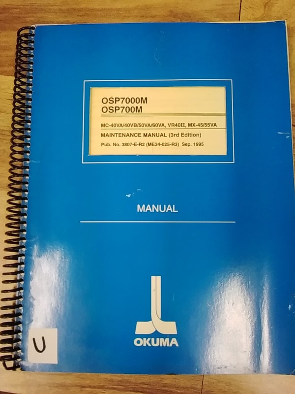 Okuma Mc-40VA/40VB/50VA/60VA, VR40II, MX-45/55VA (3rd Edition)
