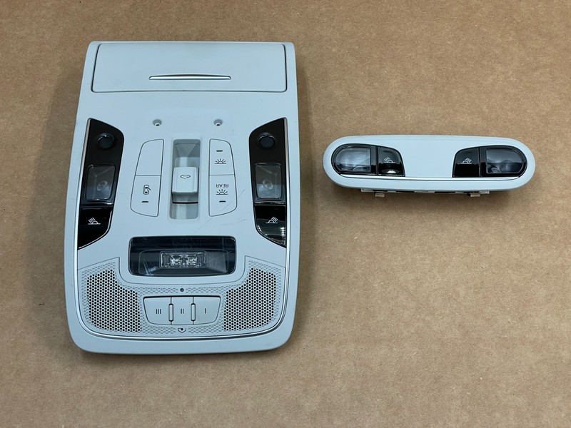 12 13 14 15 Audi S7 Front Rear Overhead Dome Light Lamp Set Gray 1605 OEM