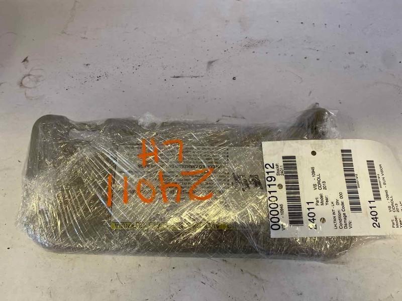 Sun Visor TOYOTA COROLLA Left 09 10 11 12 13