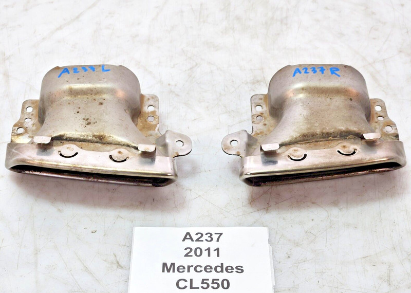 ✅11-14 OEM Mercedes W216 CL550 Rear Left Right Passenger Driver Muffler Pipe SET