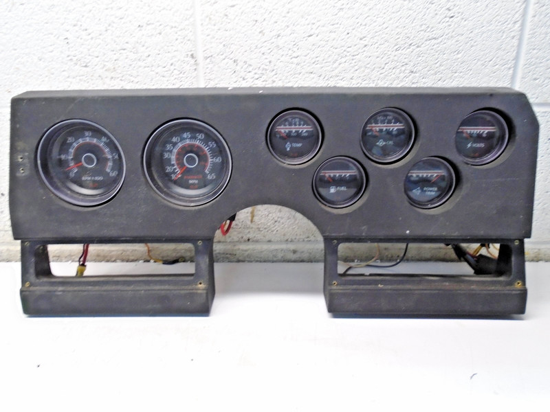 O1 Medallion Marine Gauge Cluster Dash Panel Fuel Volt MPH RPM Temp Oil & More