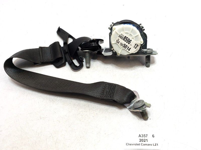 ✅ 16-24 OEM Chevrolet Camaro ZL1 Rear Left Driver Seat Belt Retractor Black