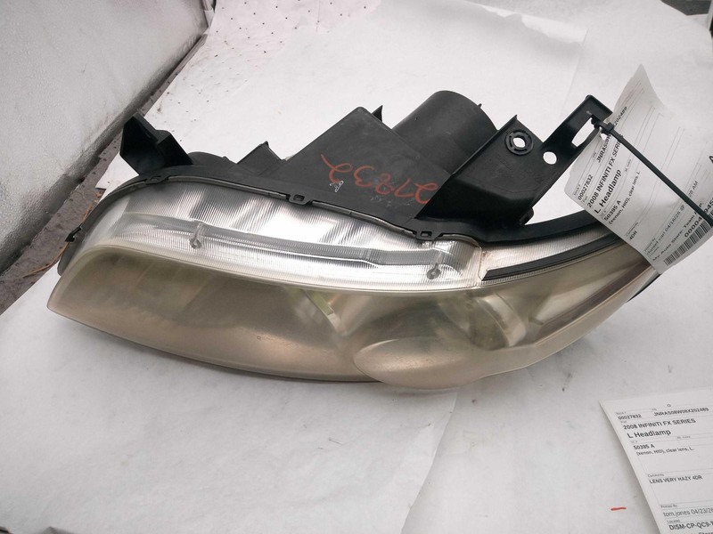 2008 INFINITI FX SERIES Left Headlight Assembly - Hazy Lens, Used, 195767