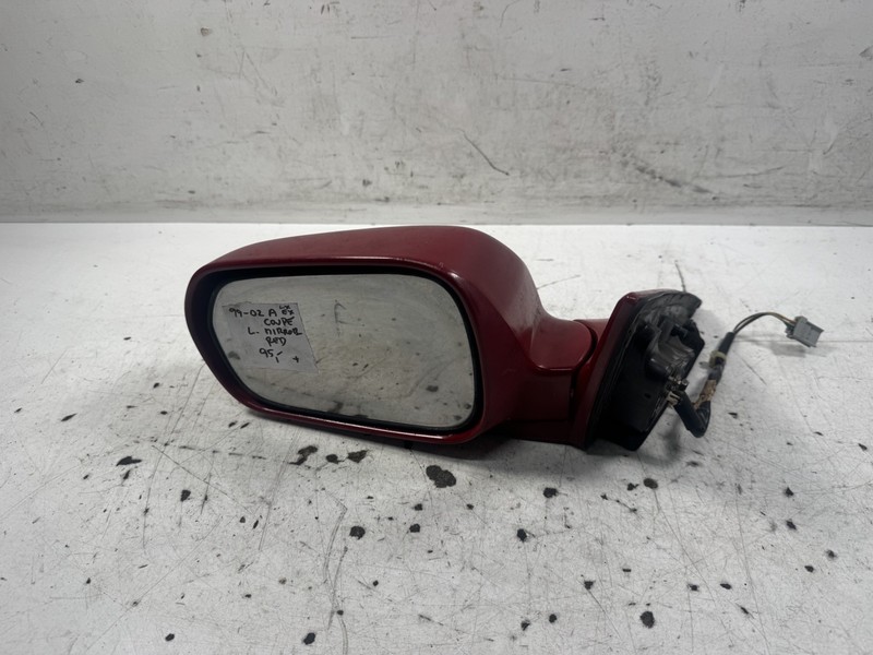 99-02 Honda Accord LX EX Coupe Left Mirror Red OEM