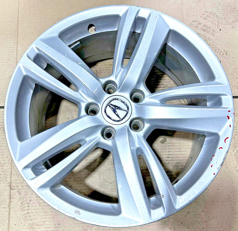 OEM 2013-2015 Acura RDX Wheel Alloy Rim 18" 18 x 7.5 Five Double Spoke Silver