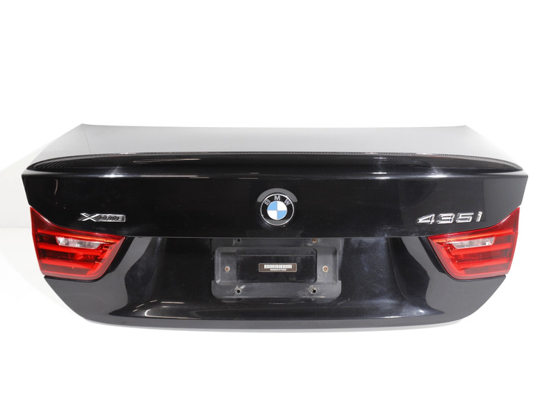 2014-2016 BMW F32 Coupe Complete Trunk Deck Lid Black 475 W/ Camera Spoiler OEM