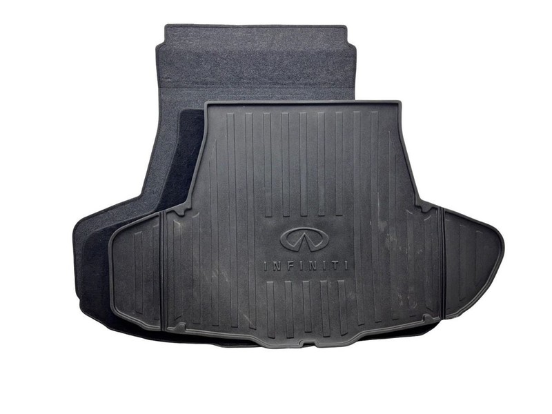 2014-2024 Infiniti Q50 Rear Trunk Floor Cargo With 2 Mats Black