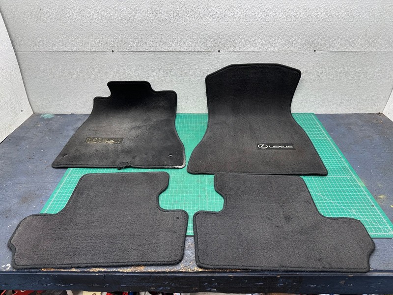 10-14 Lexus IS250 IS350 SET BLACK ALL WEATHER SEASON CARPET FLOOR MATS OEM