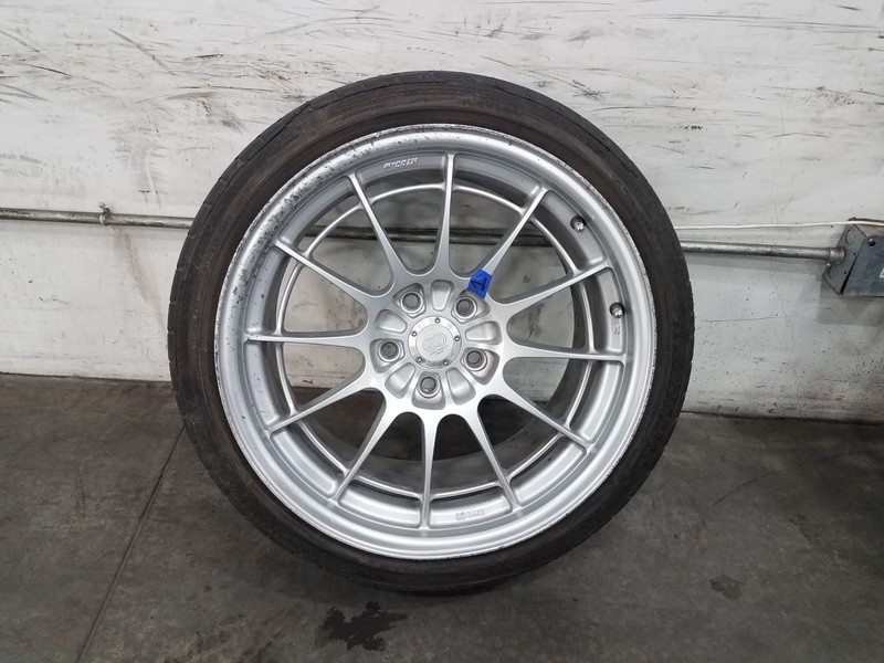 2005 Subaru WRX STi Enkei NT03+M 18" Wheel / Tire #1 - * #6693 KK5