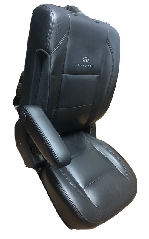 2006-2010 09 08 07 QX56 Infinity Black Leather Bucket SeatsDriver OEM 2009