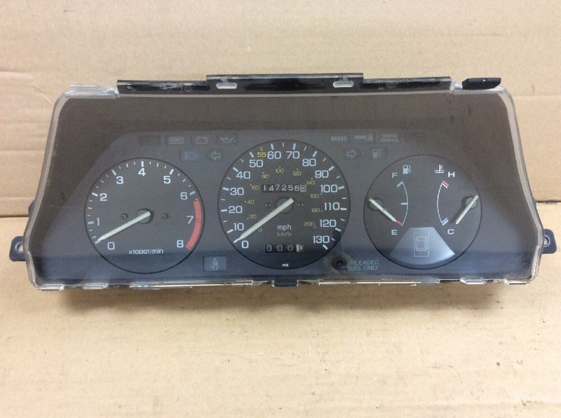 86 87 Accord LXi 2DR 5sp Instrument Cluster Speedo Tacho Meter Gauges Used OEM