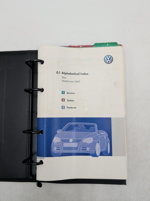 2010 Volkswagen EOS Owners Manual Original Set