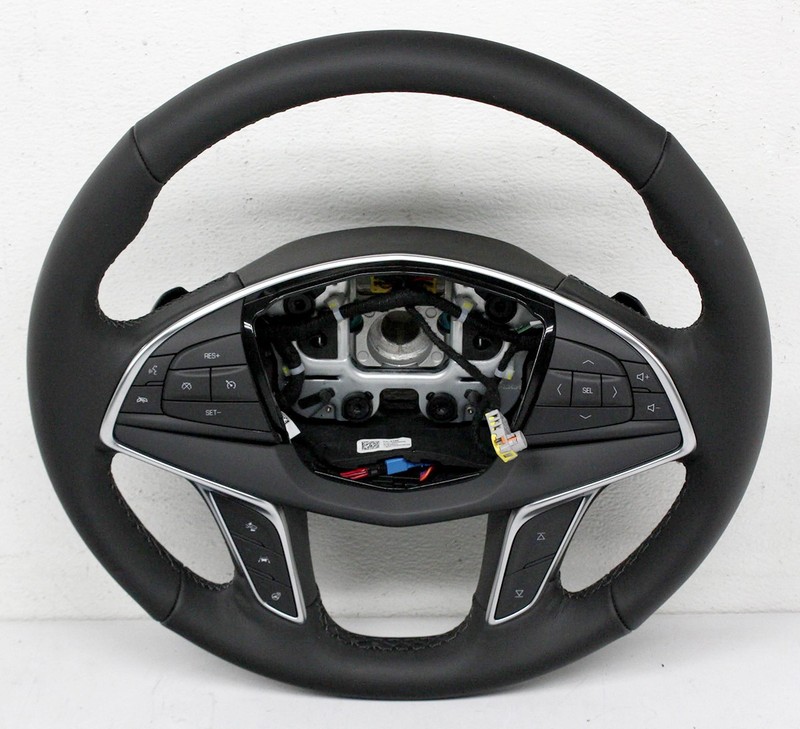 OEM Steering Wheel For Cadillac XT5 Black Leather 87815782