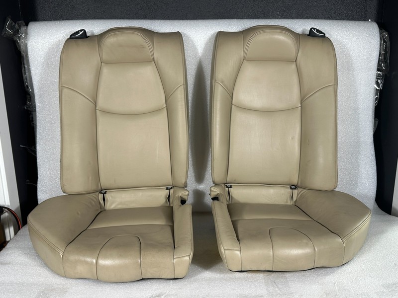 2004-2008 MAZDA RX8 REAR RIGHT & LEFT SIDE SEAT LEATHER &LEATHER CREAM SET OEM