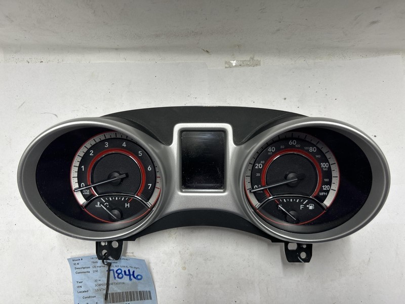 14 DODGE JOURNEY Speedometer 21k miles OEM 1 Year Warranty!
