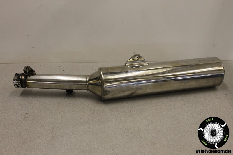 02 HONDA CBR 1100 XX BLACKBIRD LEFT SIDE REAR EXHAUST CAN MUFFLER PIPE CBR1100
