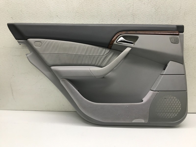 00-06 OEM Mercedes W220 S500 Rear Left Driver Door Trim Panel Leather Gray