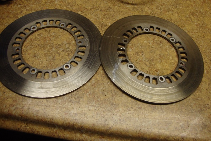 1985 Yamaha XV700 XV 700 Virago Front Disk Brake Rotor Rotors Wheel Rim 85 Set