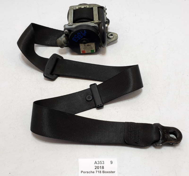 ✅ 13-24 OEM Porsche 718 Boxster 982 Left Driver Seat Belt Retractor 36k