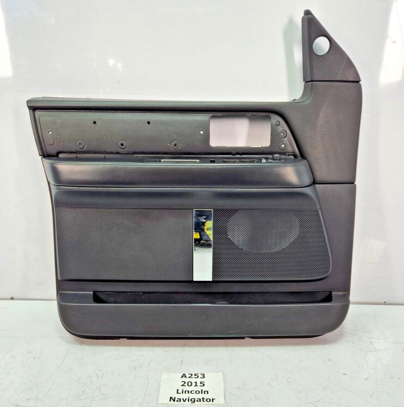 ✅ 2015-2017 OEM Lincoln Navigator Front Left Driver Side Door Panel Ebony Black