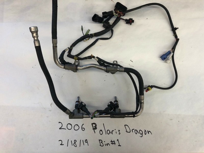 Polaris Switchback IQ 700 Dragon RMK Yellow Fuel Injector Assy qty4 2203325-053