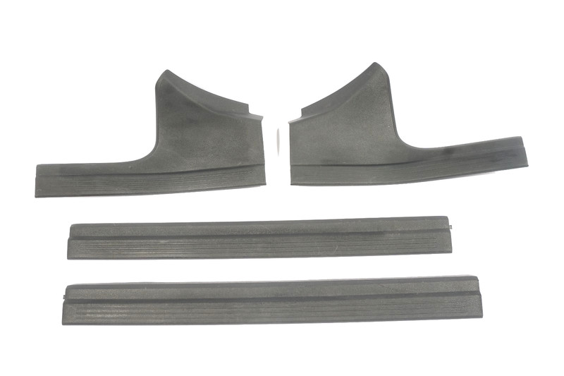 10-13 MERCEDES BENZ E350 W212 FRONT AND REAR SCUFF TRIM PANEL COVER SET OF 4 OEM