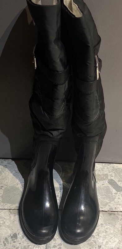 Dolce & Gabbana Rain Boots for Women Size 38 Made in Italy -7.5 Black 💵 Upscale