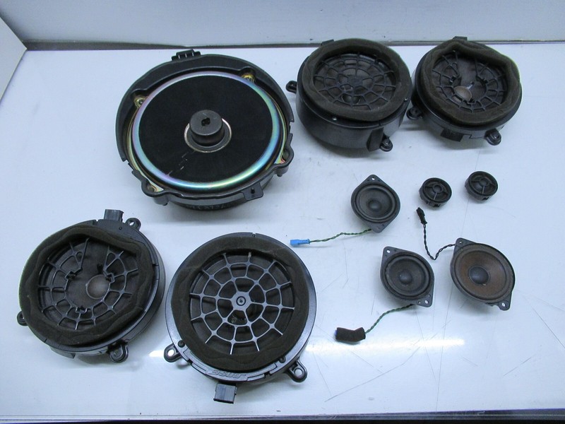 03-09 MERCEDES W209 CLK320 INTERIOR SPEAKER SET OF 10 ITEMS OEM