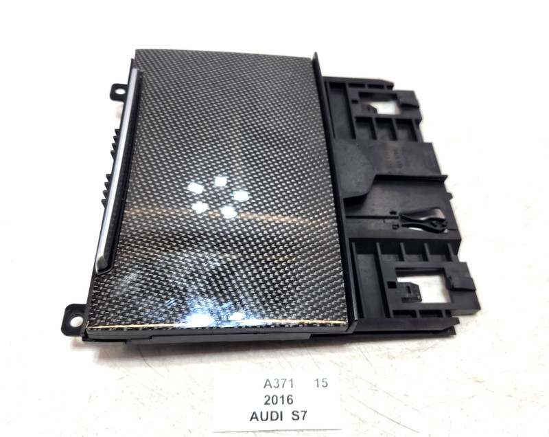 ✅ 12-18 OEM Audi S7 S6 A6 A7 Center Console Ashtray Tray Trim Panel Carbon Fiber