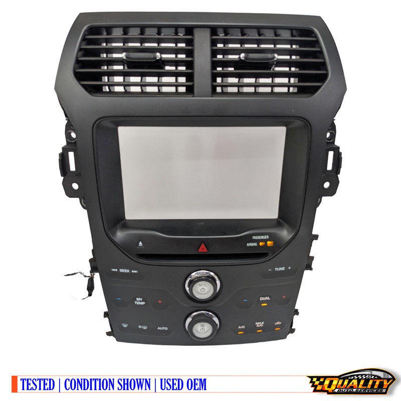 2014-2015 Ford Explorer Radio Temperature Control Panel 8" Screen Opening