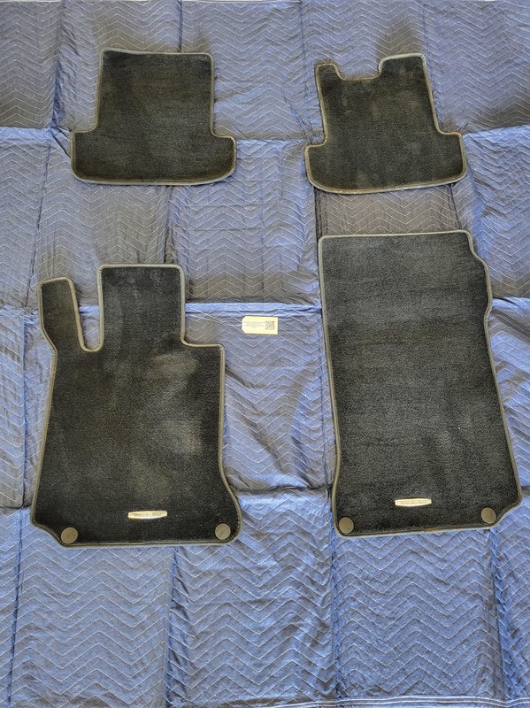 2015-2017 MERCEDES E400 COUPE Front & Rear Floor Carpet Mat OEM 3.0L AWD