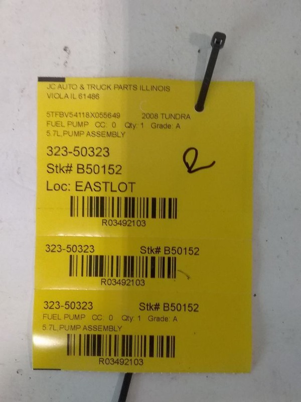 Fuel Pump Assembly Tank Mounted 5.7L 3URFE Fits 08-22 SEQUOIA 3492103