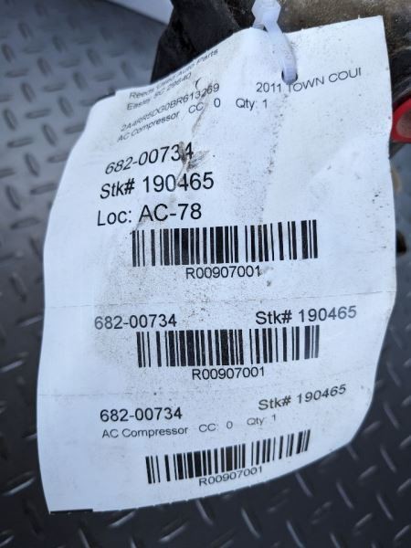 AC Compressor With Rear AC Fits 11-20 CARAVAN 907001
