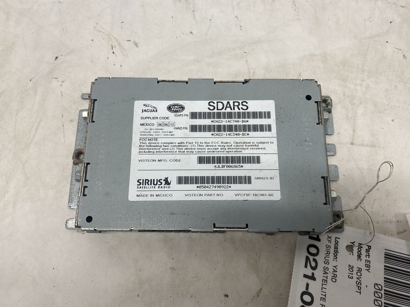 2013 RANGE ROVER SPORT AM FM RADIO SATELLITE CONTROL MODULE XF SIRIUS OEM